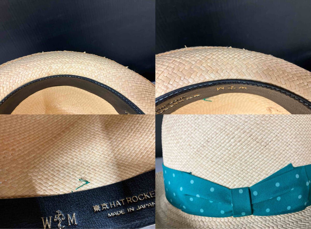  傷み有り WACO MARIA ストローハット 麦わら帽子 麦わら帽子 帽子