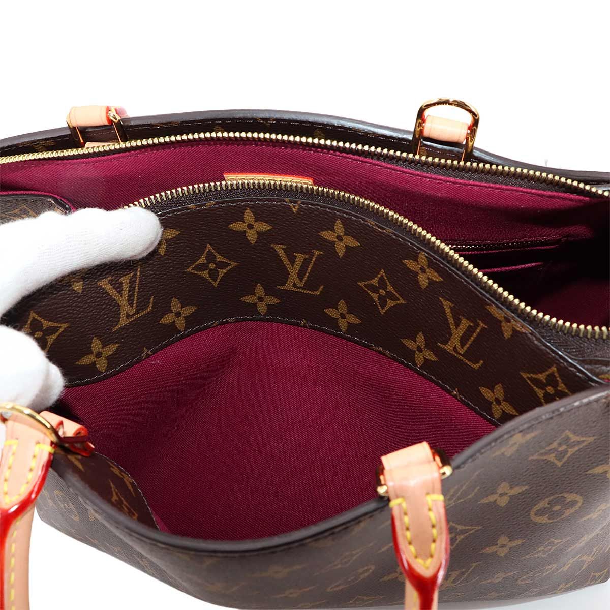  ルイ ヴィトン LOUIS VUITTON モノグラム グラン パレ MM 2 way ハンド ショルダー バッグ ブラウン M 45898 RFID ハンドバッグ バッグ