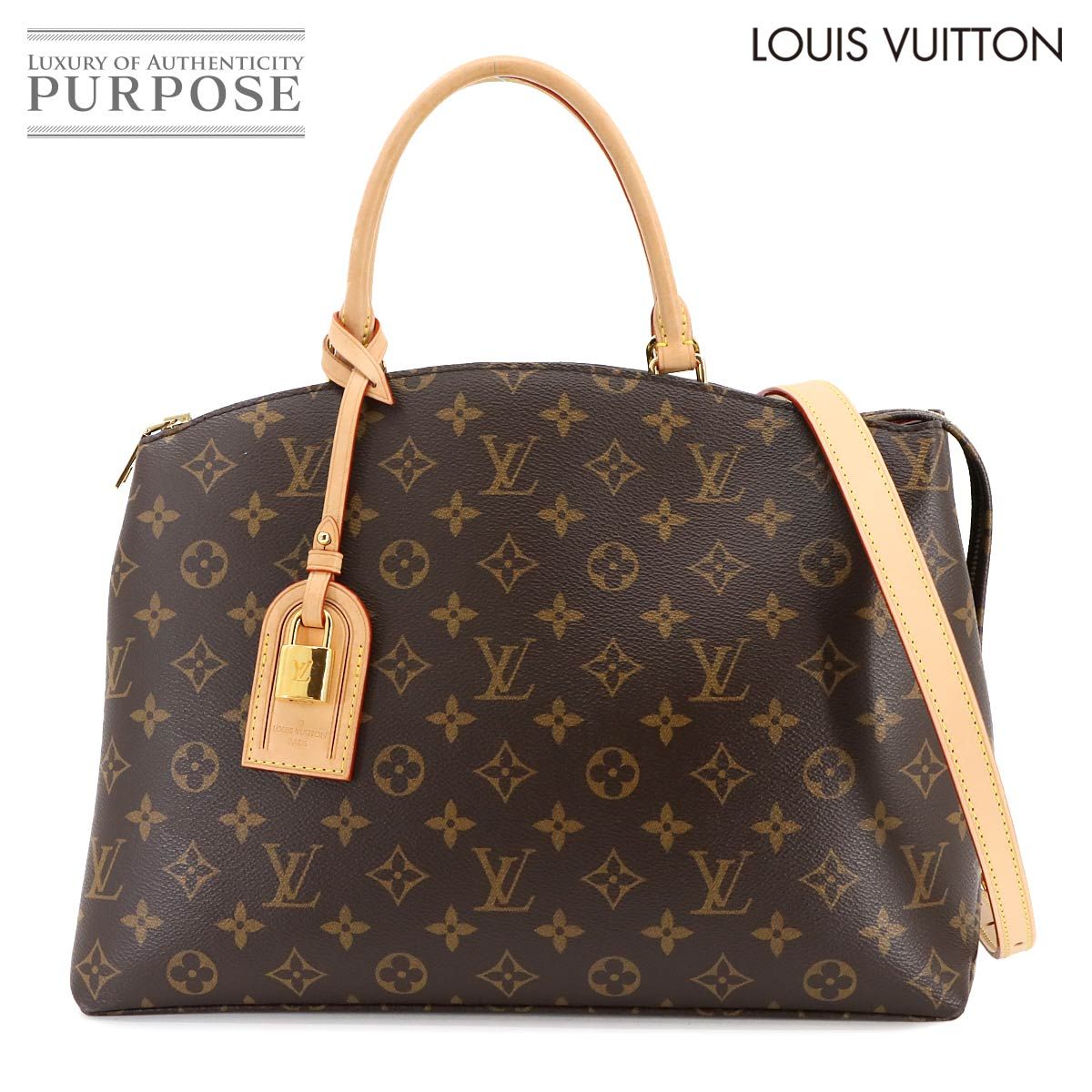 ルイ ヴィトン LOUIS VUITTON モノグラム グラン パレ MM 2 way ハンド ショルダー バッグ ブラウン M 45898 RFID