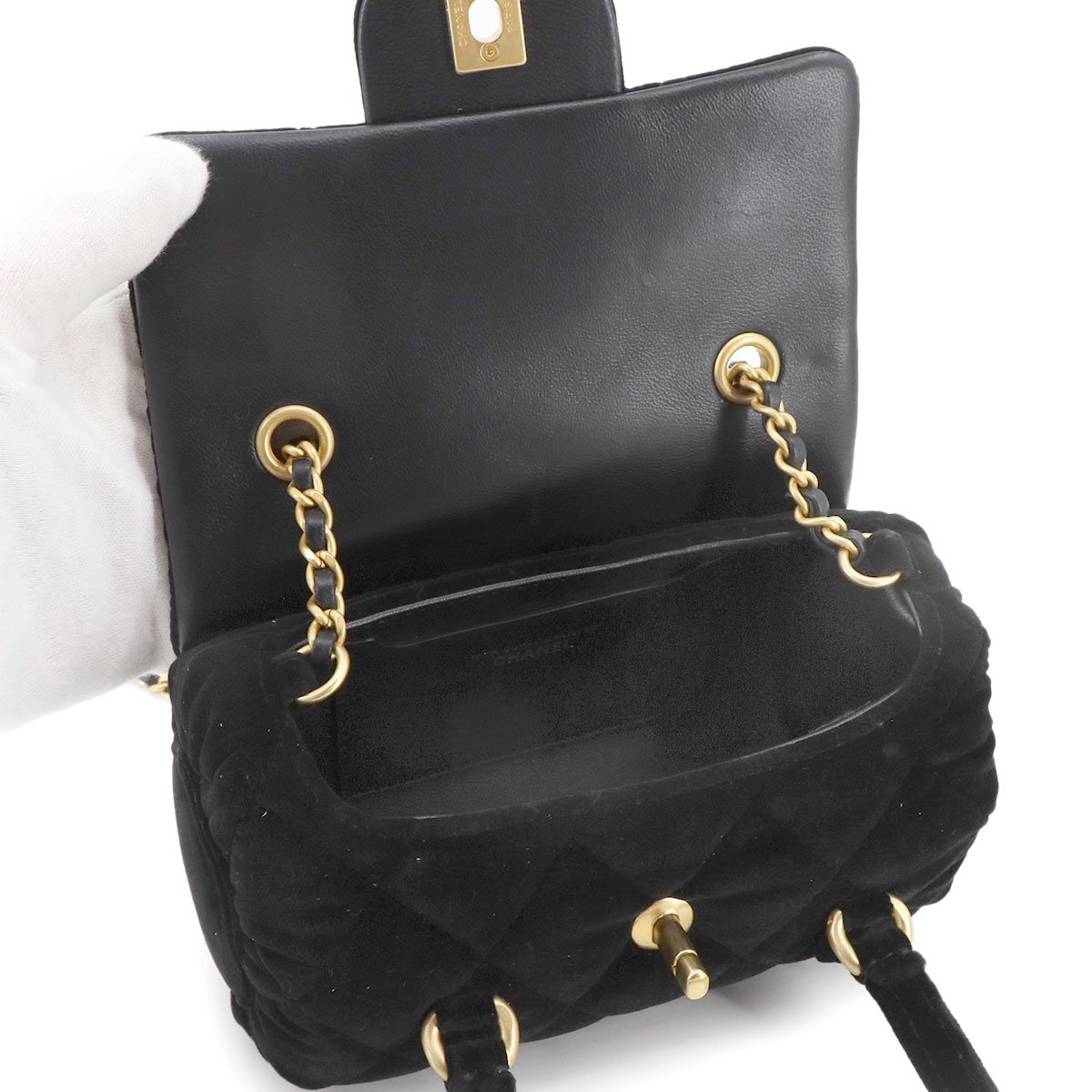 未使用 展示品 シャネル CHANEL マトラッセ ミニ ボウリング 2way