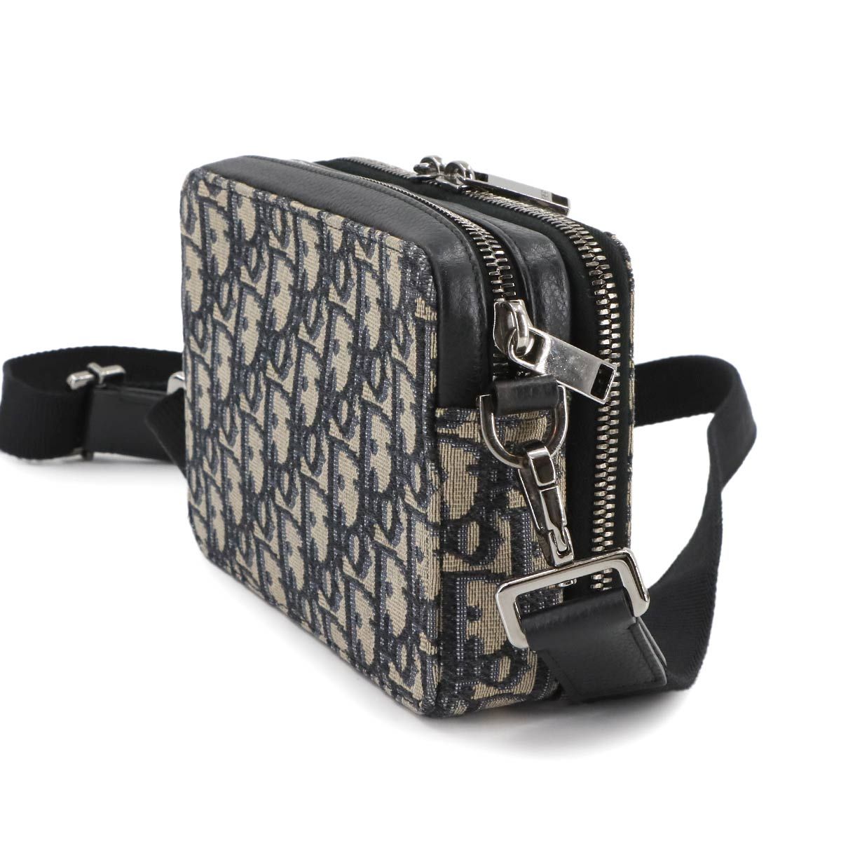 美品 クリスチャン ディオール Christian Dior オブリーク ジップ