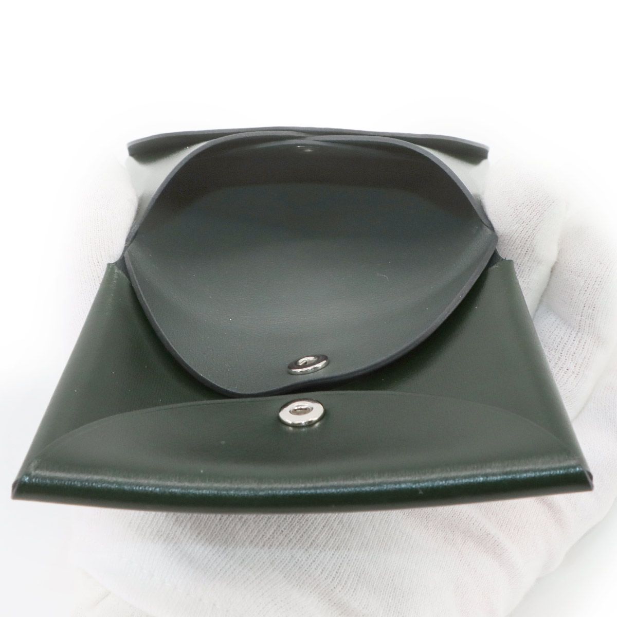  エルメス HERMES カルヴィ デュオ カードケース 名刺入れ ボックスカーフ ヴェールフォンセ W刻印 Calvi Card Case 名刺入れ 小物