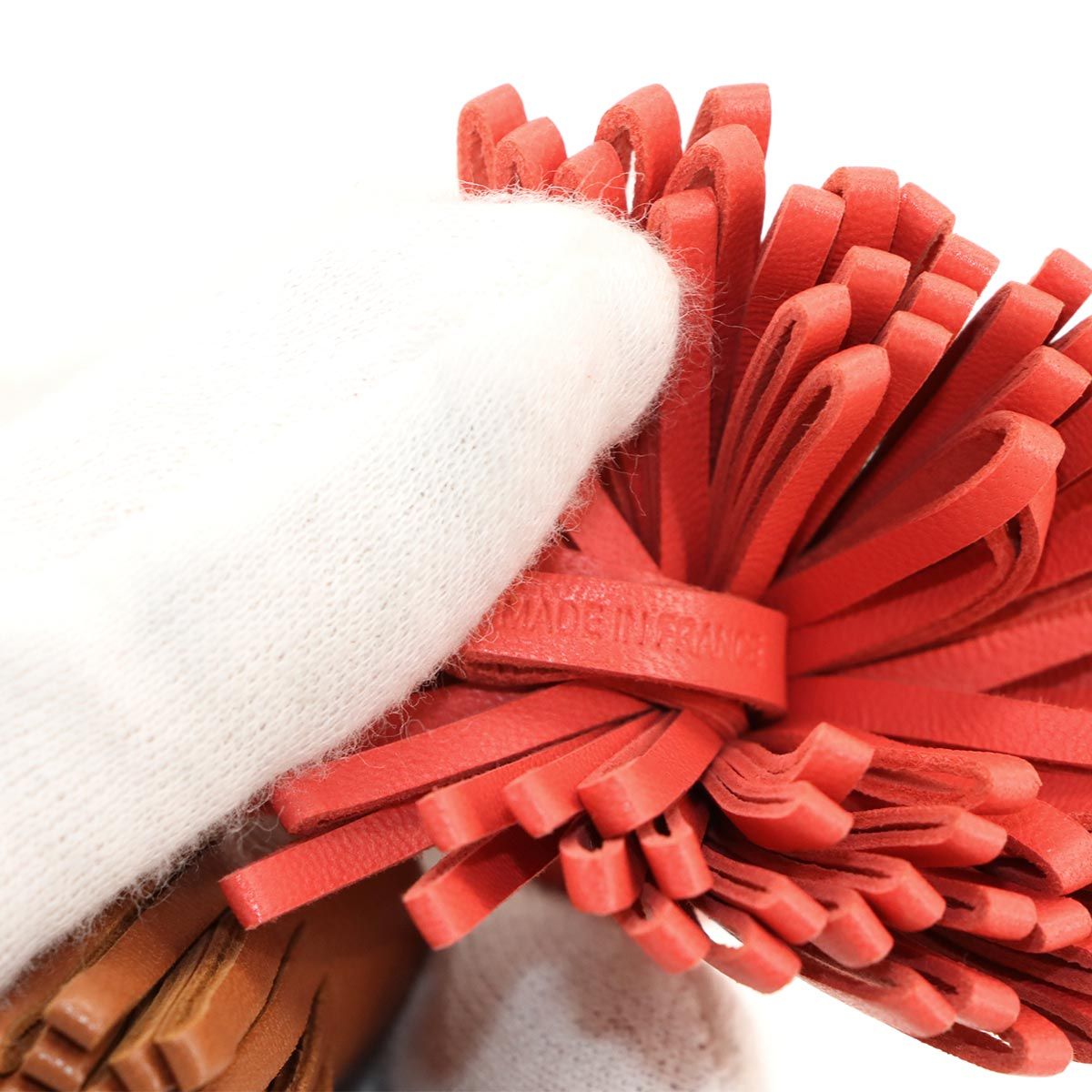 新品同様 エルメス HERMES カルメン ウノドス チャーム キーリング