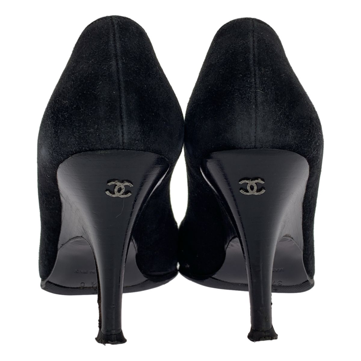 CHANEL / シャネル | スエードレザー ラウンドトゥ ココマーク ヒール