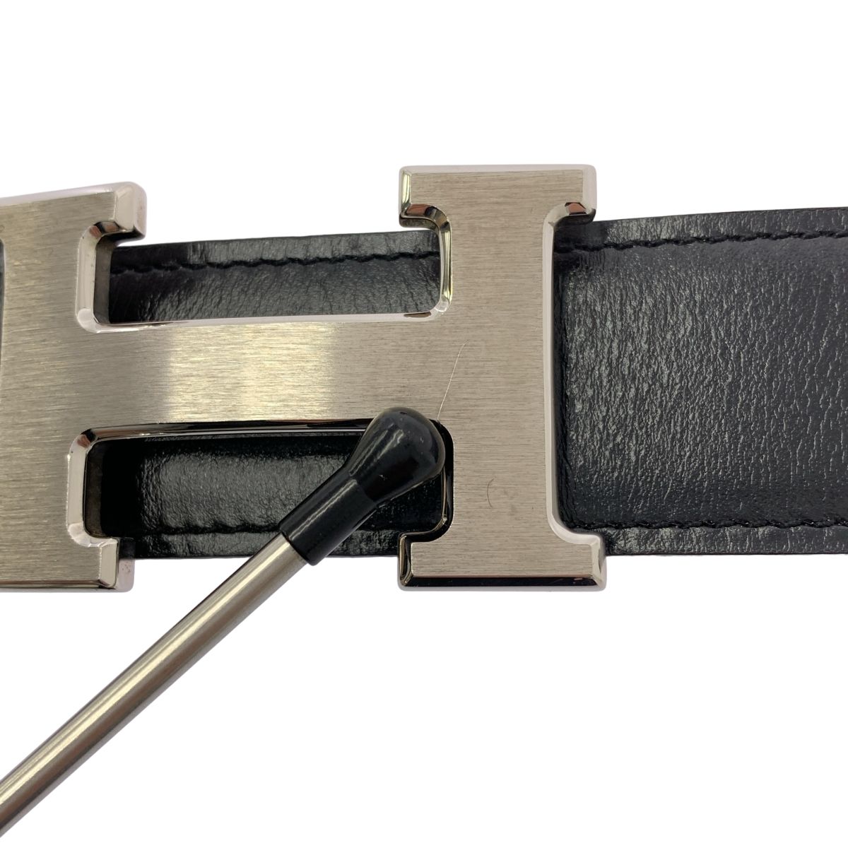 HERMES / エルメス | コンスタンス 90 Hロゴ レザー リバーシブル