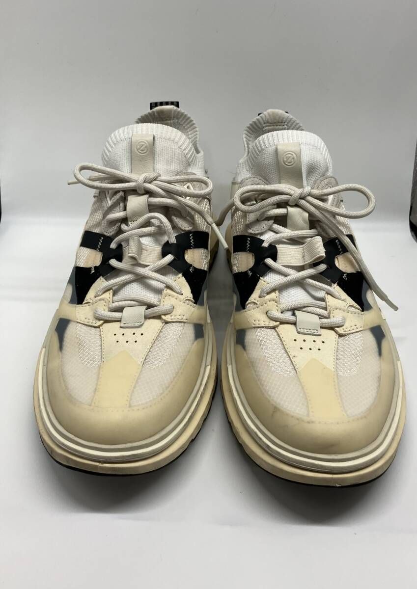  コールハーン 5 WRK SNEAKER ホワイト スニーカー 紐靴 ロゴ サイズ9 M ベトナム製 ベージュ その他 靴