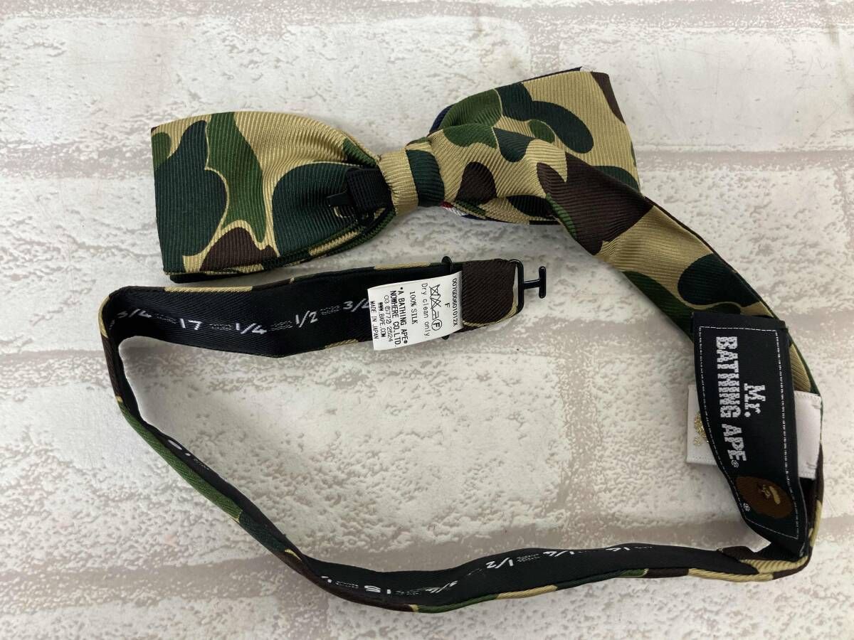 Mr.BATHING APE エイプ カモフラ 迷彩 シルクネクタイ 日本製 2025年