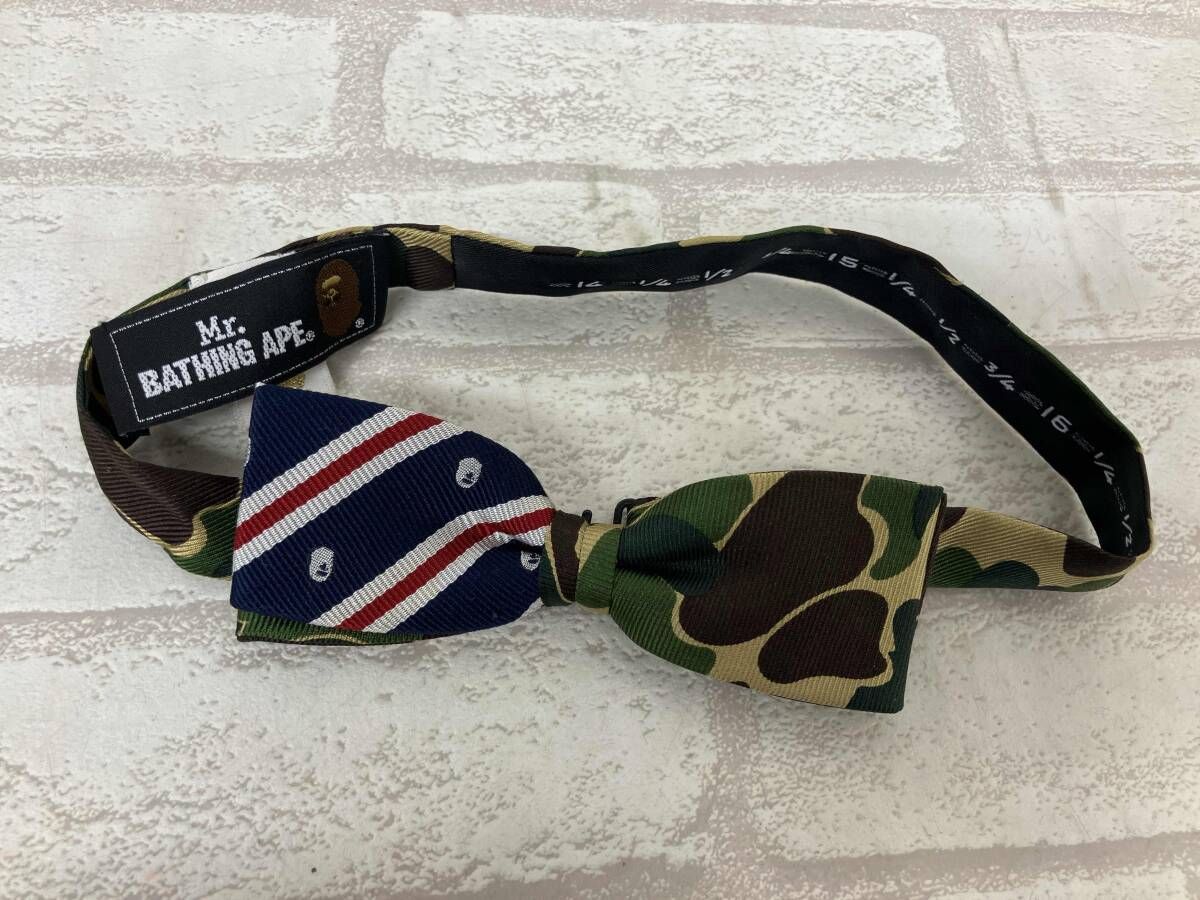 MR.BATHING APE 007GD0601012X アベイジングエイプ 蝶ネクタイ 迷彩柄