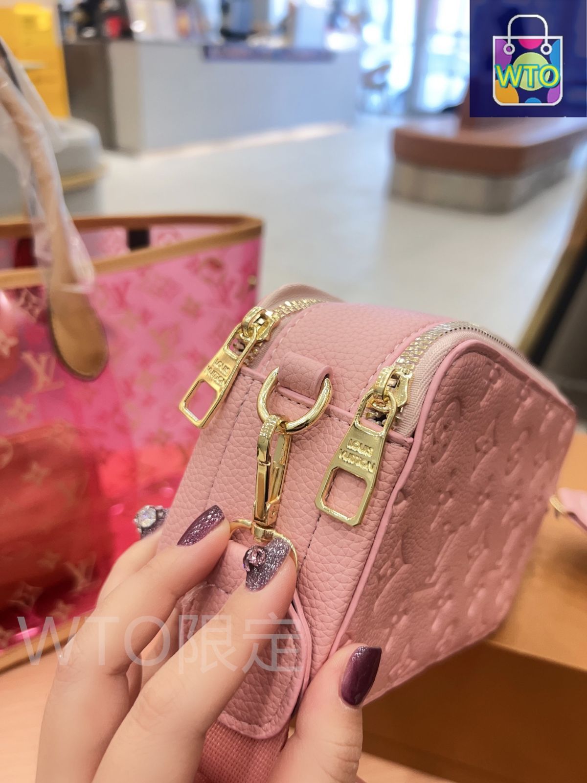 本日特価] TOP New 2025 高品質3点セット - Lv ピンクジェリーバッグ +