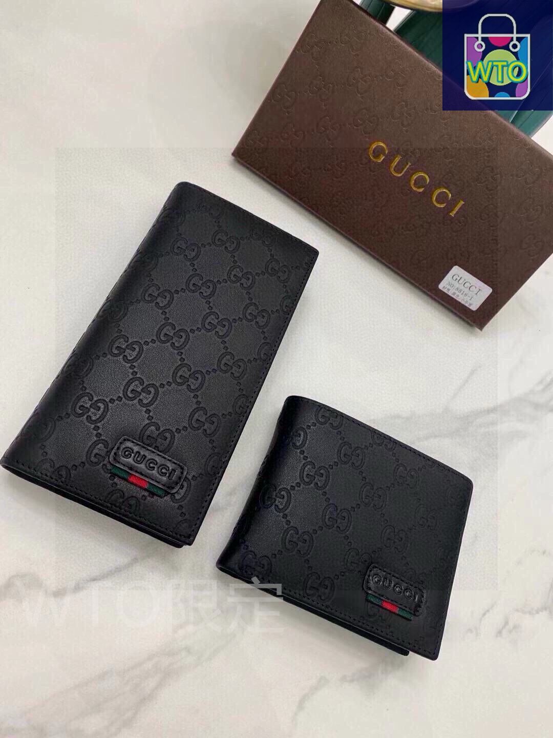 今日特価】Gucci 8818 メンズウォレット, 高級レザー使用, 実用的で