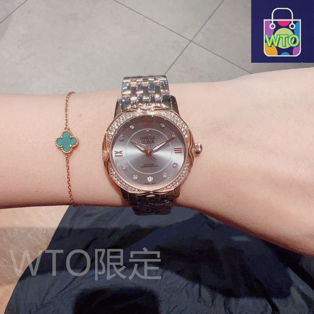 OMEGA（オメガ）レディースウォッチ - 33mm ダイヤモンドベゼル