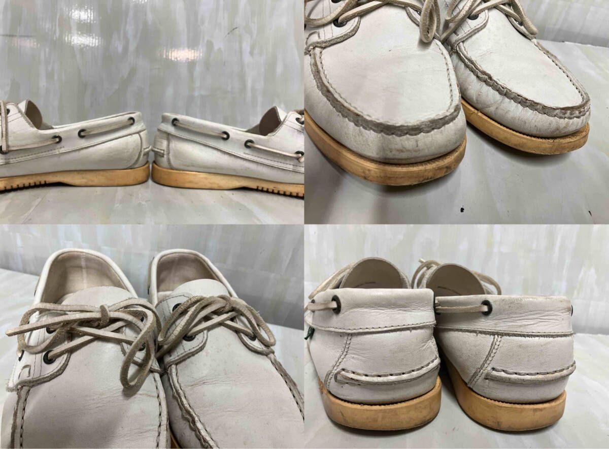 PARABOOT パラブーツ デッキシューズ ホワイト レザー 1014 6サイズ