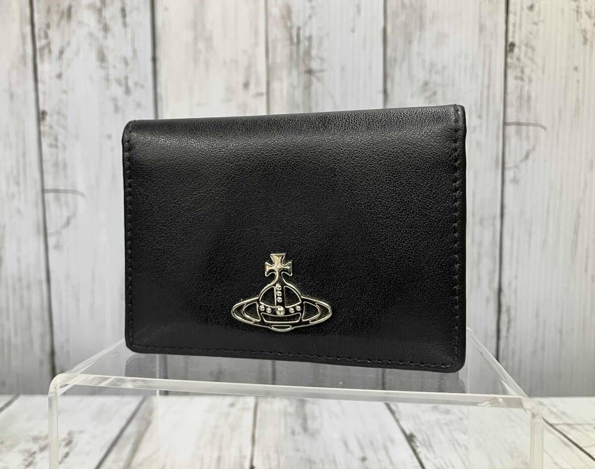 新品✨　ヴィヴィアンウエストウッド マルチケース レザー ブラック ヴィヴィアンウエストウッド マルチケース ポーチ 黒 牛革 レザー