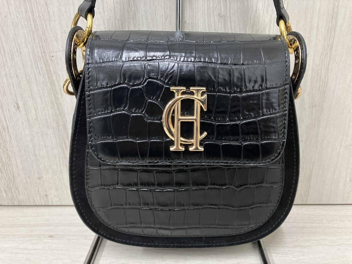 Holland Cooper ポーランド クーパー Chelsea Saddle bag ハンドバッグ ブラック レディース