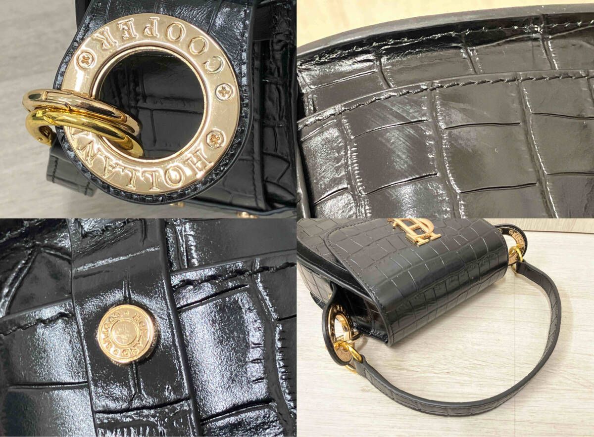  Holland Cooper ポーランド クーパー Chelsea Saddle bag ハンドバッグ ブラック レディース ハンドバッグ バッグ