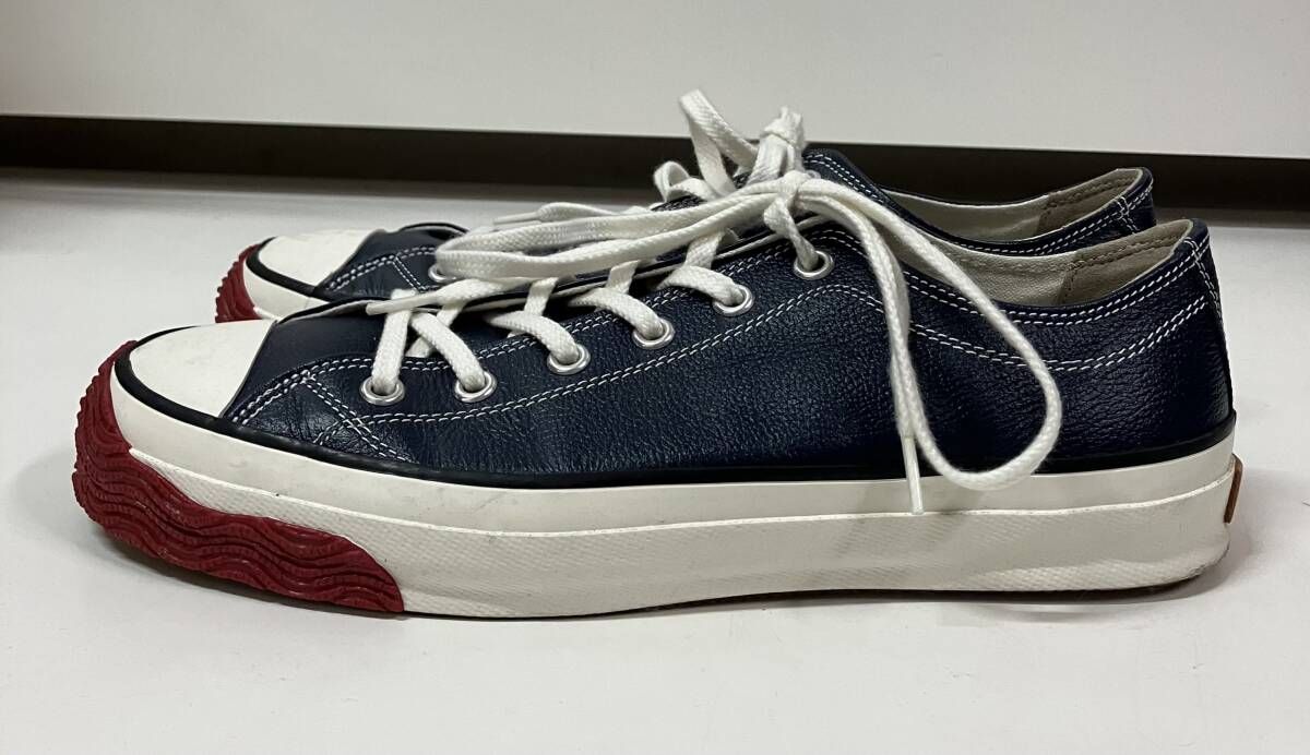 SPINGLE MOVE スピングルムーブ SPM 341 カンガルーレザー スニーカー サイズXL ミッドナイトブルー