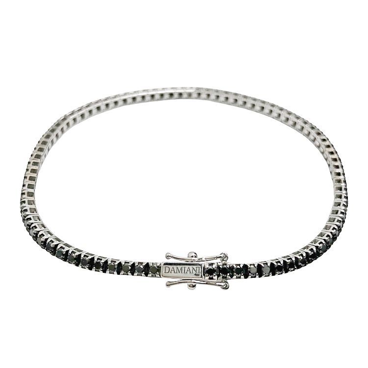 DAMIANI ダミアーニ 750 WG タイムレス クラッシコ ソウ ウーノ ブレスレット ダイヤモンド ブラックダイヤ ホワイトゴールド