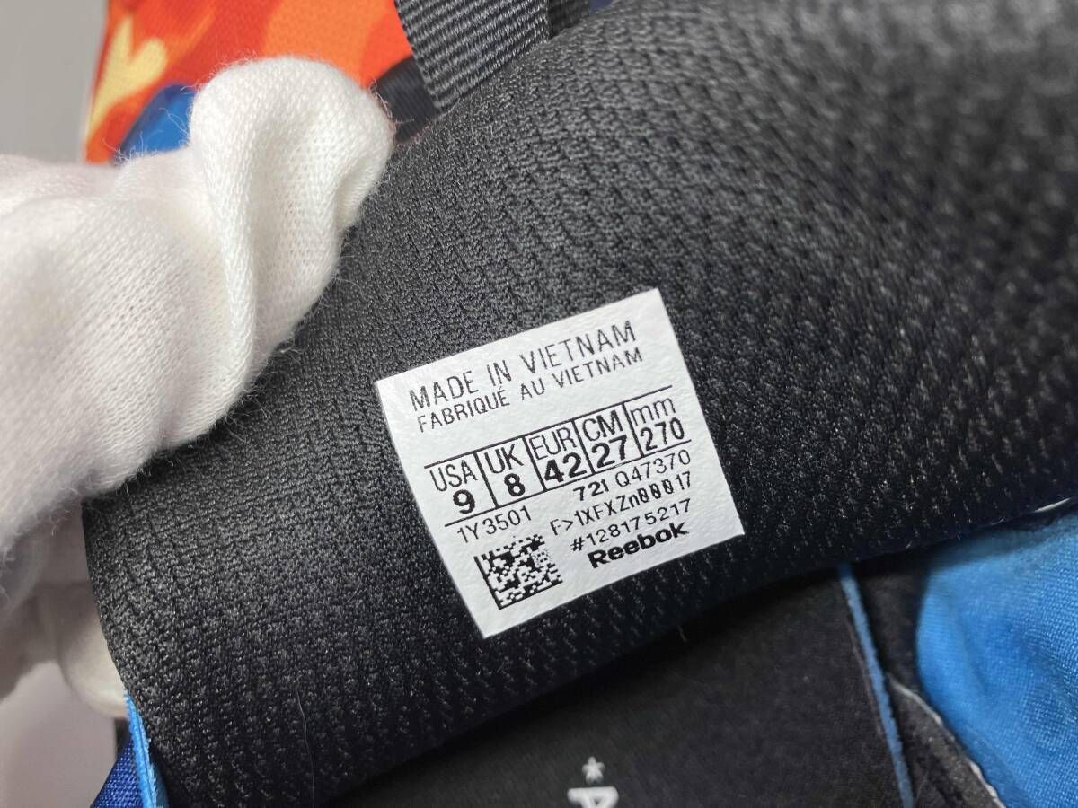  Reebok × A BATHING APE Q 47370 Instapump Fury OG スニーカー サイズ27 cm その他 靴