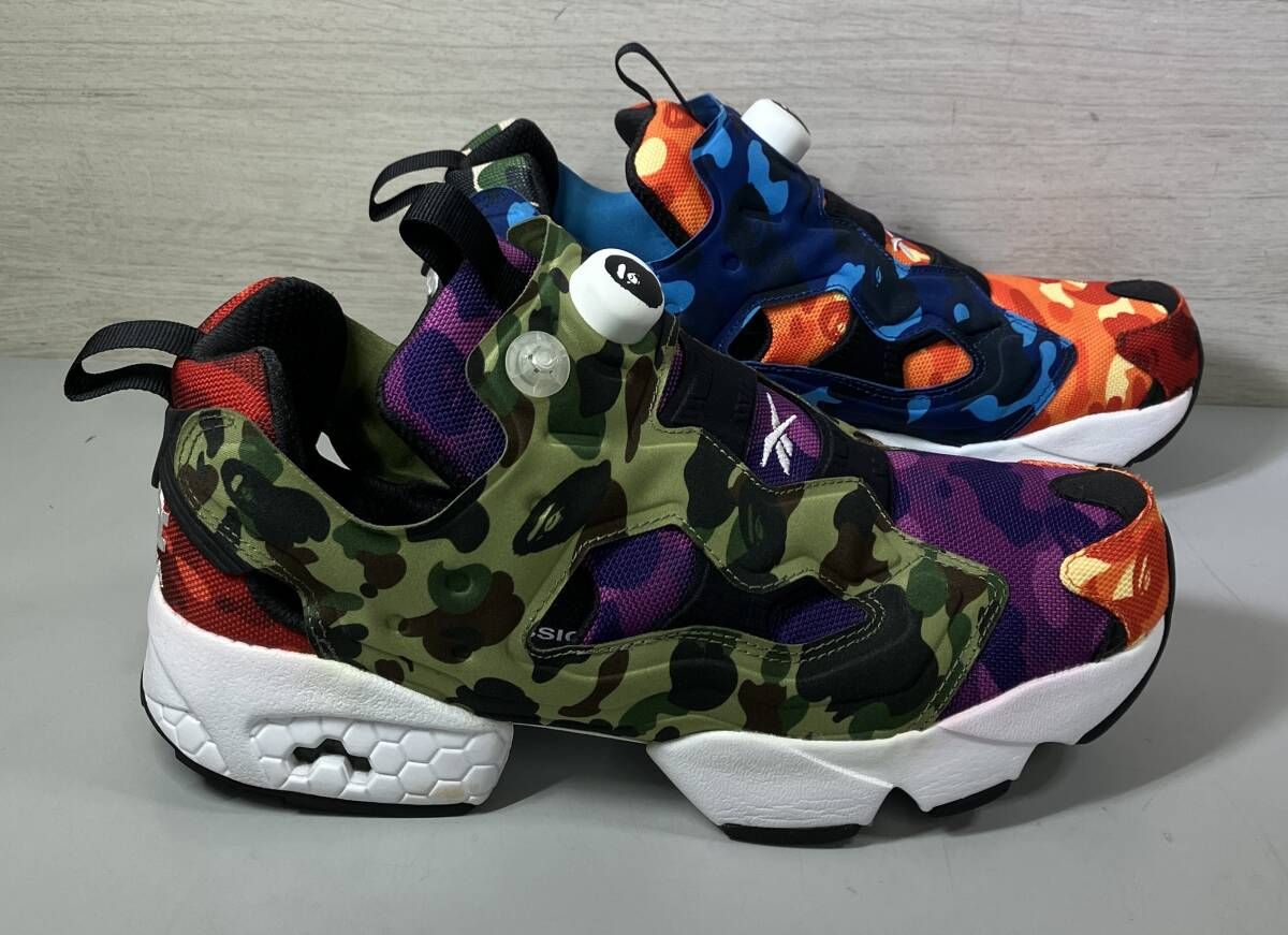 Reebok A BATHING APE Q 47370 Instapump Fury OG スニーカー サイズ27 cm