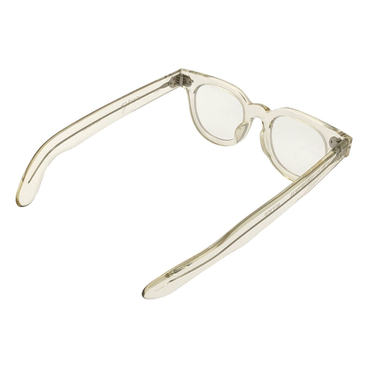 HYKE ハイク × JULIUS TART OPTICAL ジュリアスタートオプティカル クリアフレーム アイウェア メガネ ユニセックス PL-005 N 46 22 CLEAR CRYSTAL