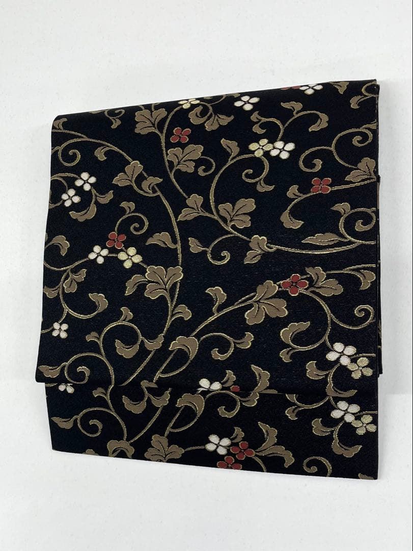 西陣織 弥栄織物 九寸名古屋帯 唐草模様 未使用品 正絹 D180 - メルカリ