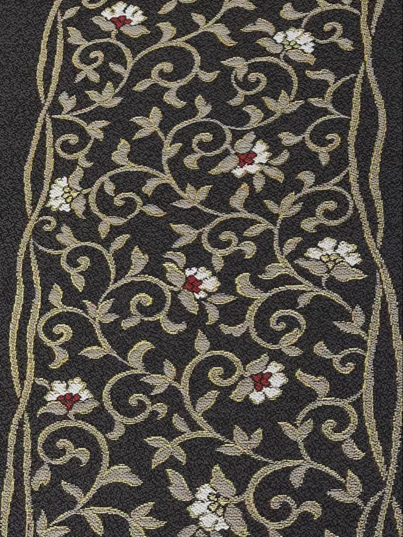 西陣織 弥栄織物 九寸名古屋帯 花唐草模様 未使用品 正絹 D179 - メルカリ