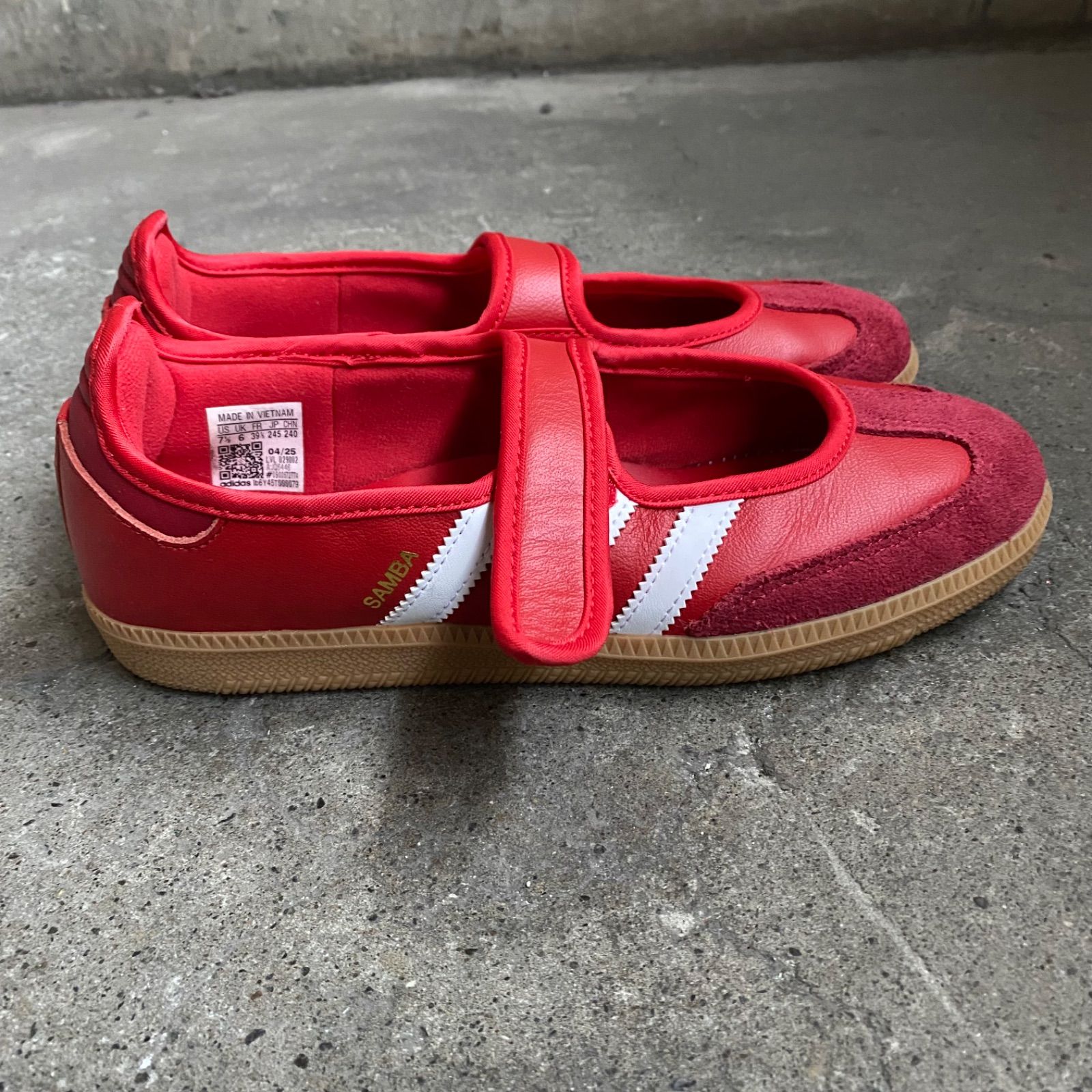 新品　adidas SAMBA JANE レッド　24.5 サンバジェーン adidas Samba Jane w 24.5cm Red アディダス サンバジェーン