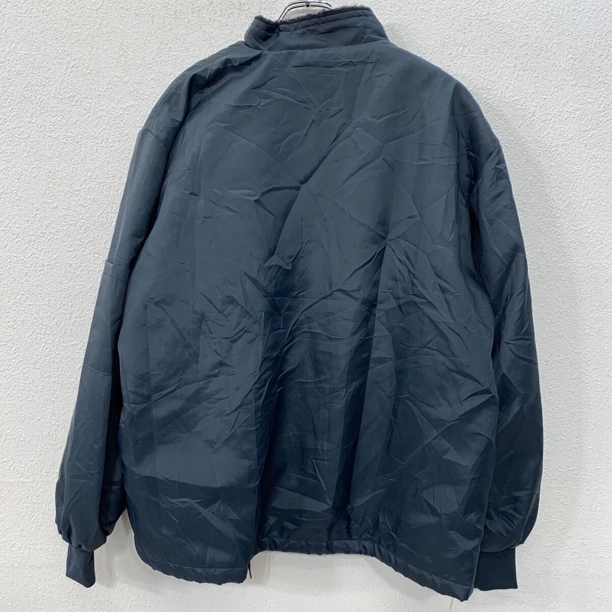 USA製 GREAT LAKES ナイロンジャケット XL ダークネイビー系 ジップ