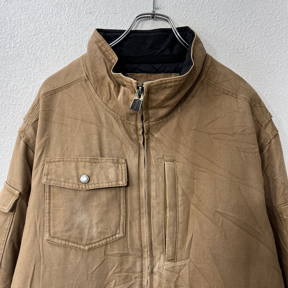 DULUTH ダックジャケット XL ブラウン ジップアップ 中綿 裏地