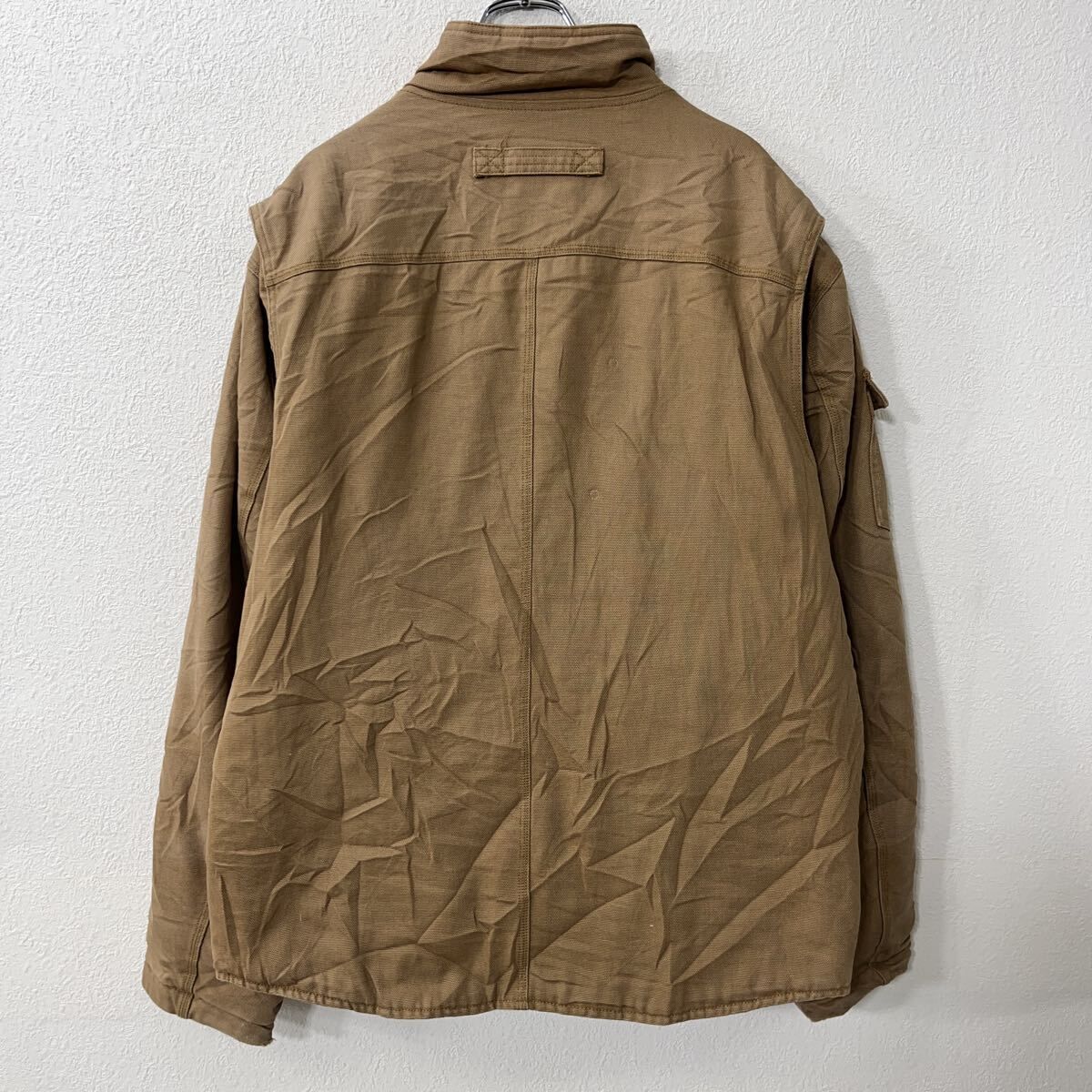 DULUTH ダックジャケット XL ブラウン ジップアップ 中綿 裏地