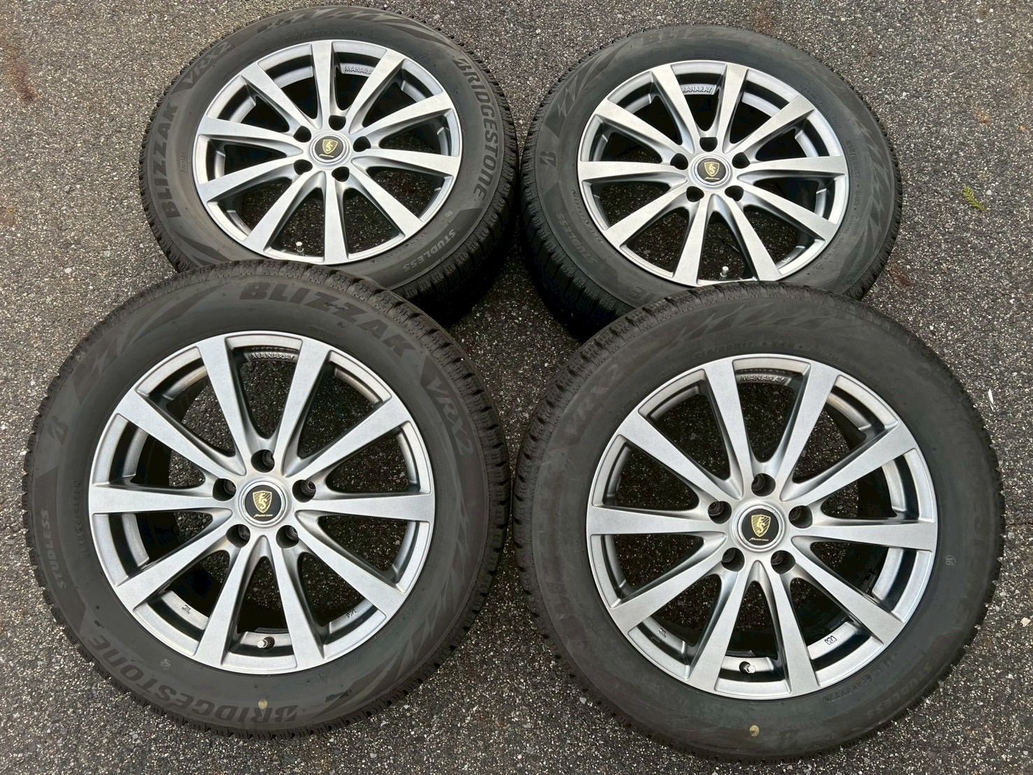 2511-49-08 バリ山 スタッドレス ブリヂストン VRX2 215/55R17