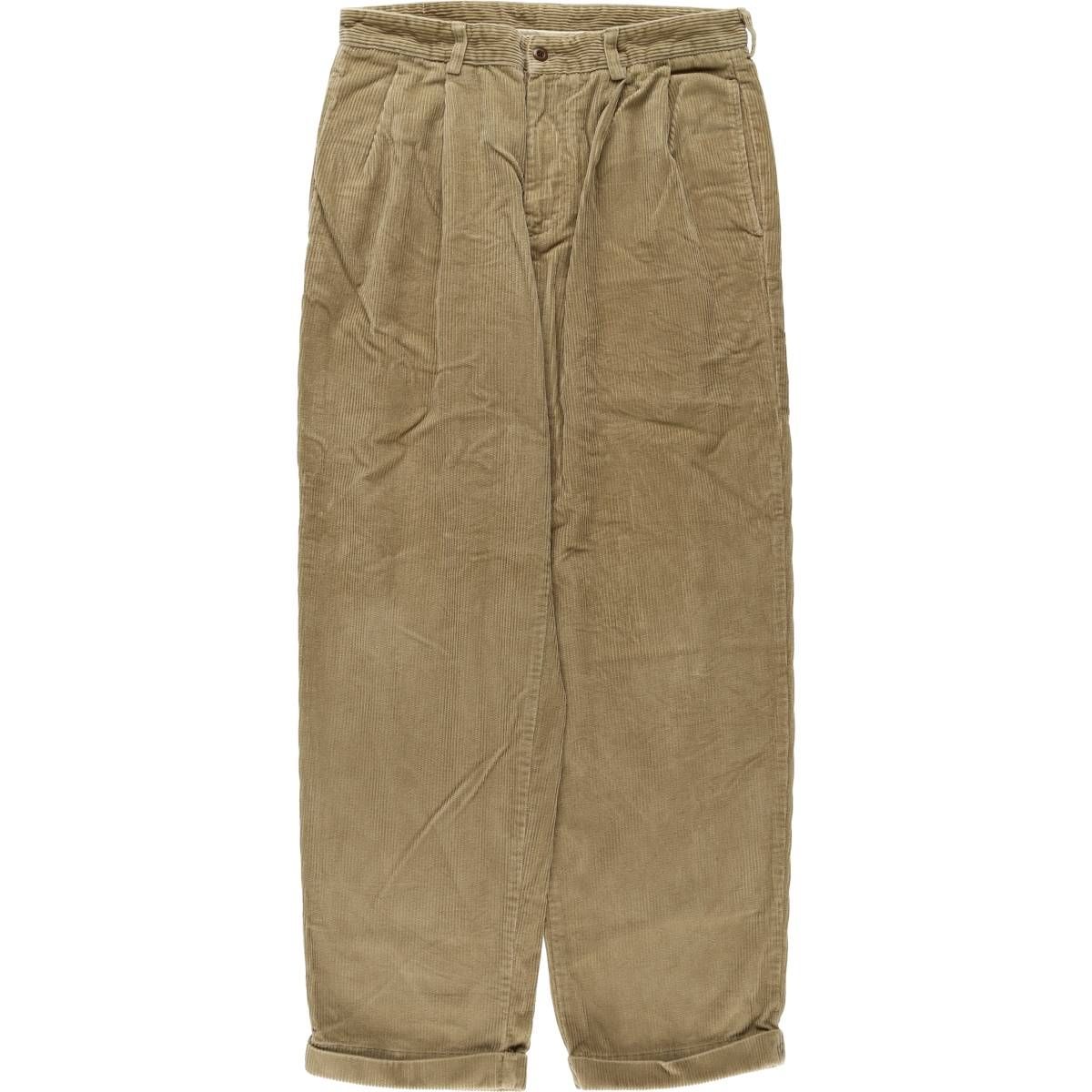 古着 ブルックスブラザーズ Brooks Brothers 1818 ツータック コーデュロイパンツ メンズw 32相当 eaa 602346