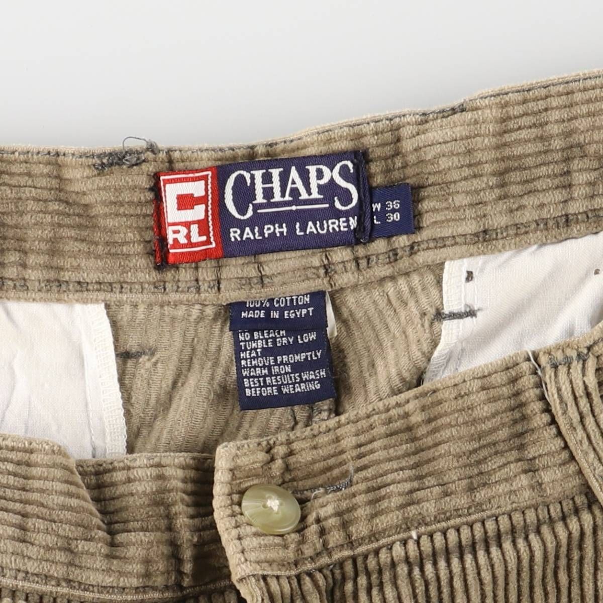 ツータック コーデュロイパンツ