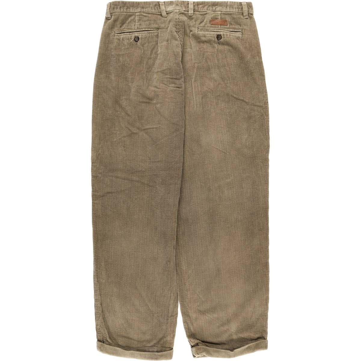 古着 ラルフローレン Ralph Lauren CHAPS チャップス ツータック コーデュロイパンツ メンズw 36相当 eaa 593204