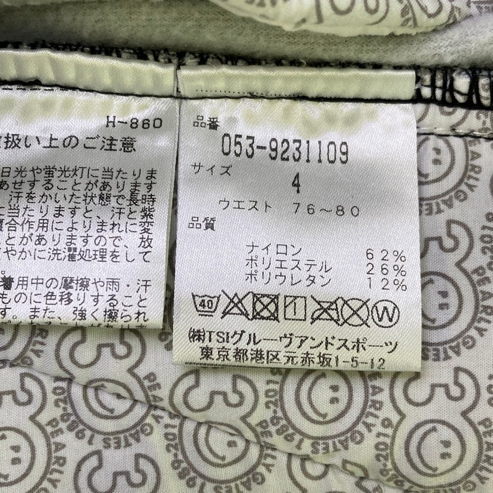 サイズ：4 PEARLY GATES パーリーゲイツ 30周年 裏起毛 ストレッチ