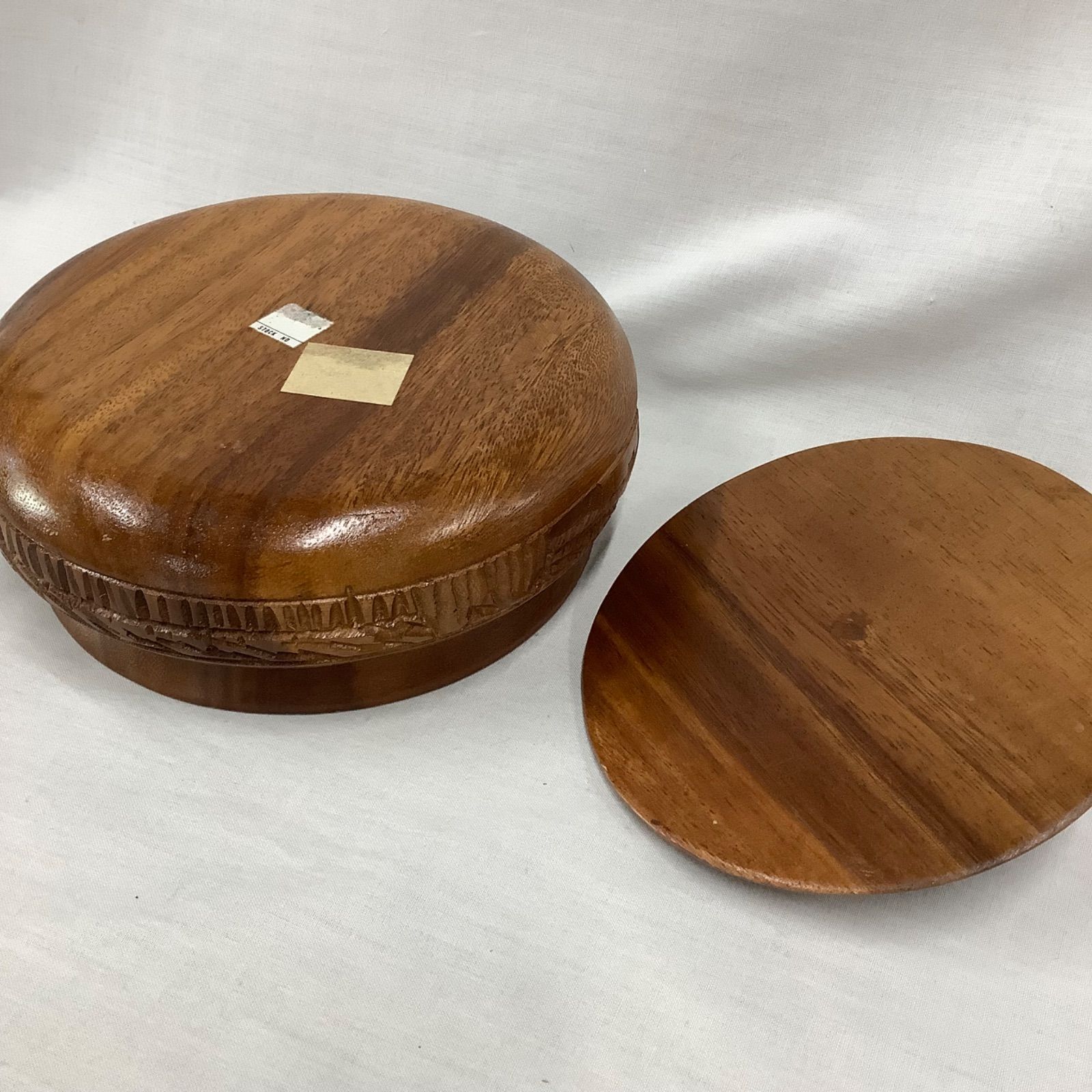 HAWAII 木製 蓋付お菓子入れ ハワイ土産 木彫り D337 - メルカリ