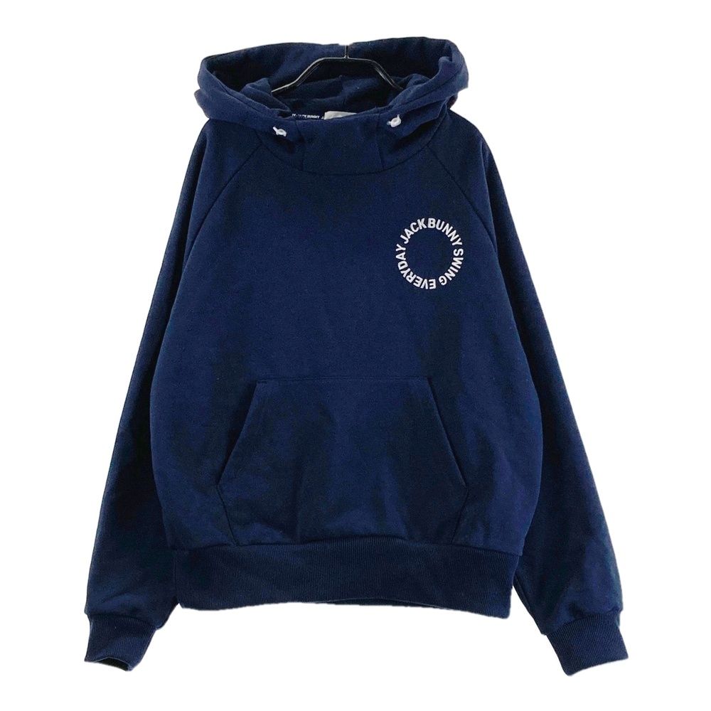 サイズ 1 JACK BUNNY ジャックバニー モデル 裏起毛 スウェットパーカー ネイビー系 ゴルフウェア レディース ストスト