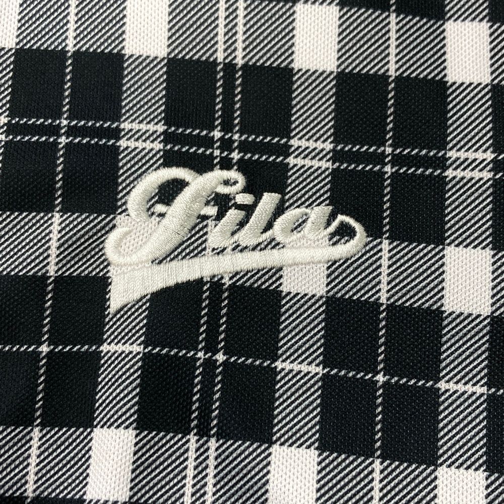 サイズ：M FILA GOLF フィラゴルフ 半袖ワンピース チェック柄
