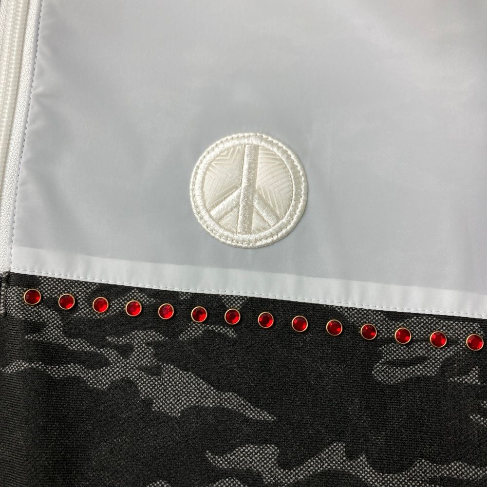 サイズ：03 ROCK DUDE ロックデュード ハーフジップ長袖Tシャツ 襟中綿