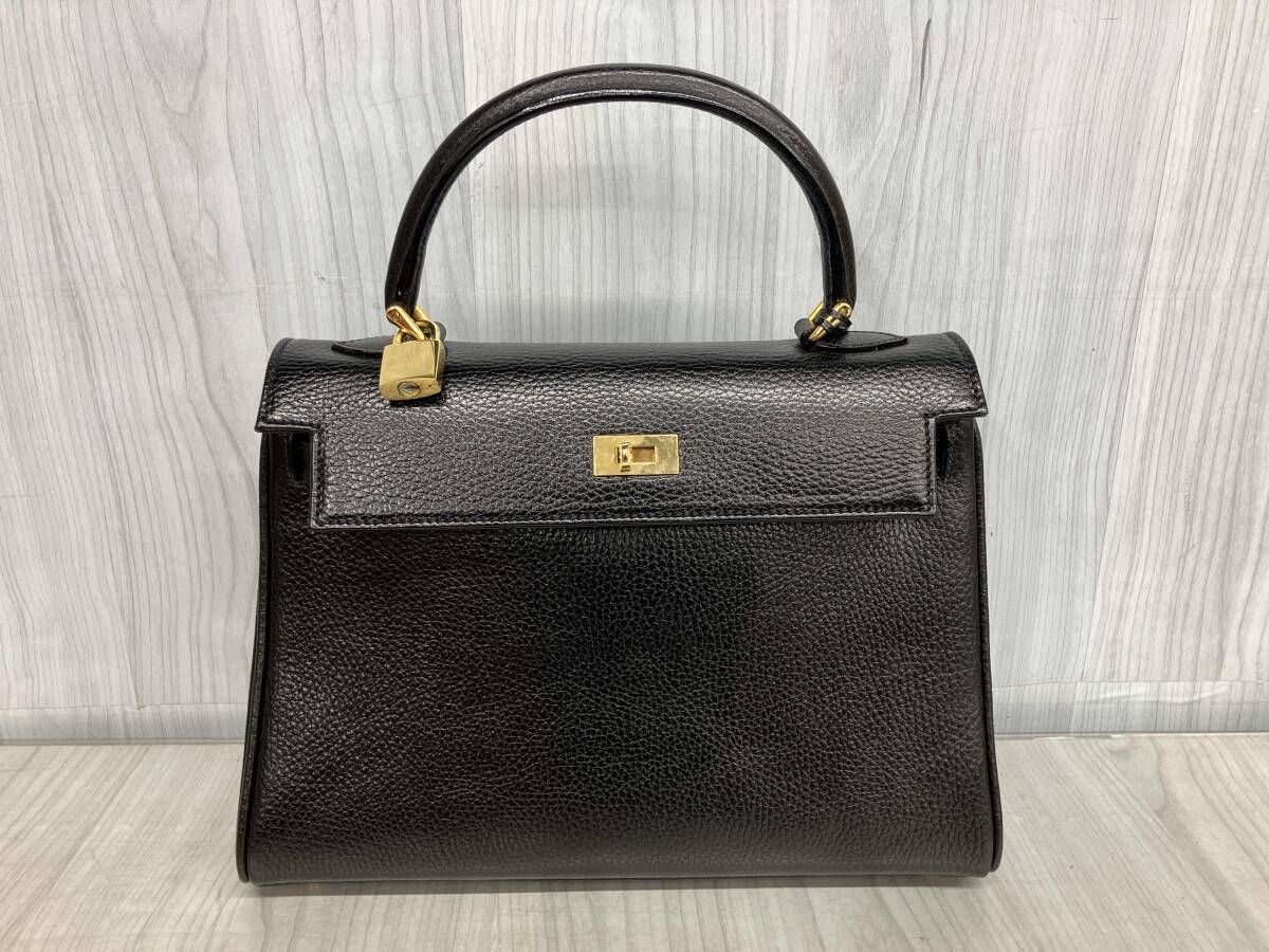 ALFRED BERETTA アルフレッド ベレッタ ハンドバッグ ショルダーバッグ ブラック レザー レディース