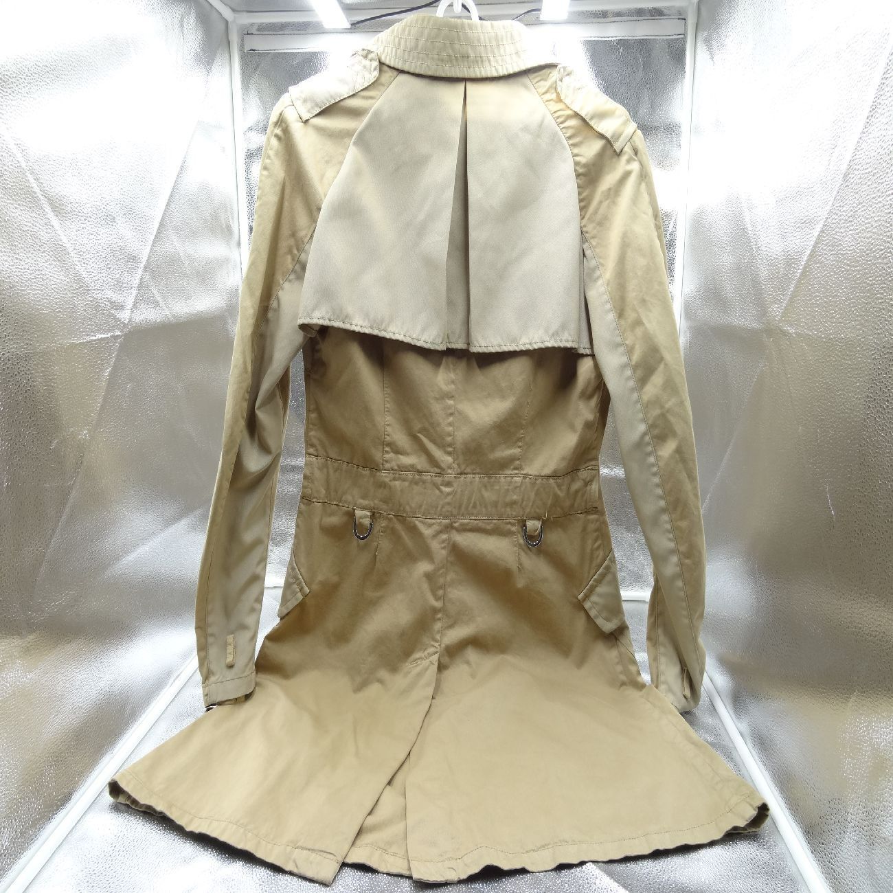 MONCLER モンクレール トレンチコート フィールドジャケット ミリタリージャケット ベージュ Lサイズ ベルト