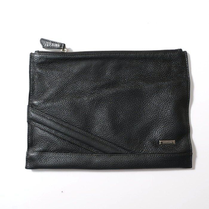 ザネラート レザークラッチバッグ|ハンドストラップ ブラック 5290 bidi