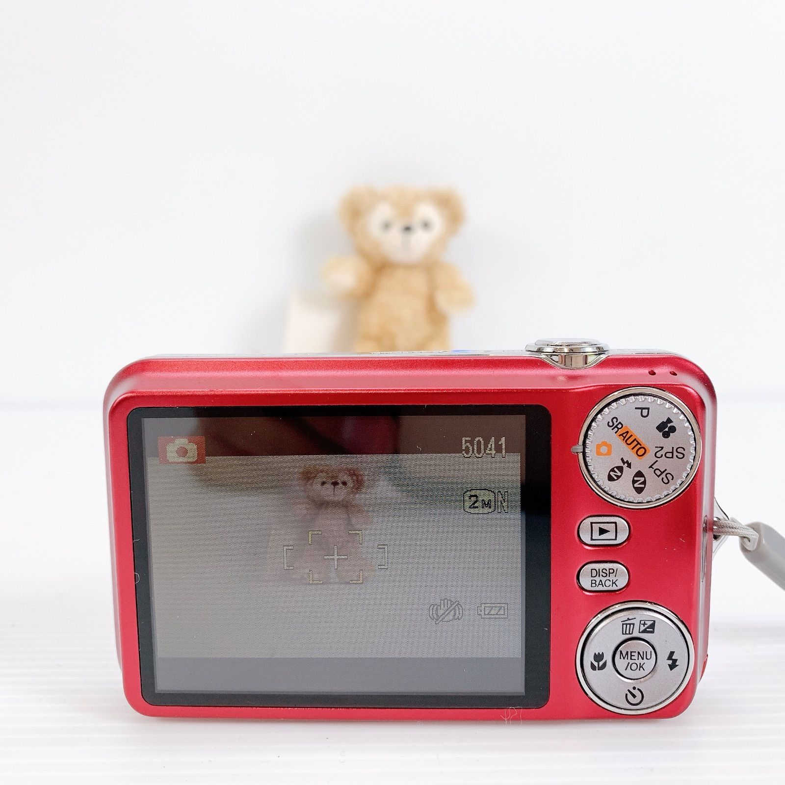 H-139 FUJIFILM FinePix JX280 デジタルカメラ レッド 動作確認済み