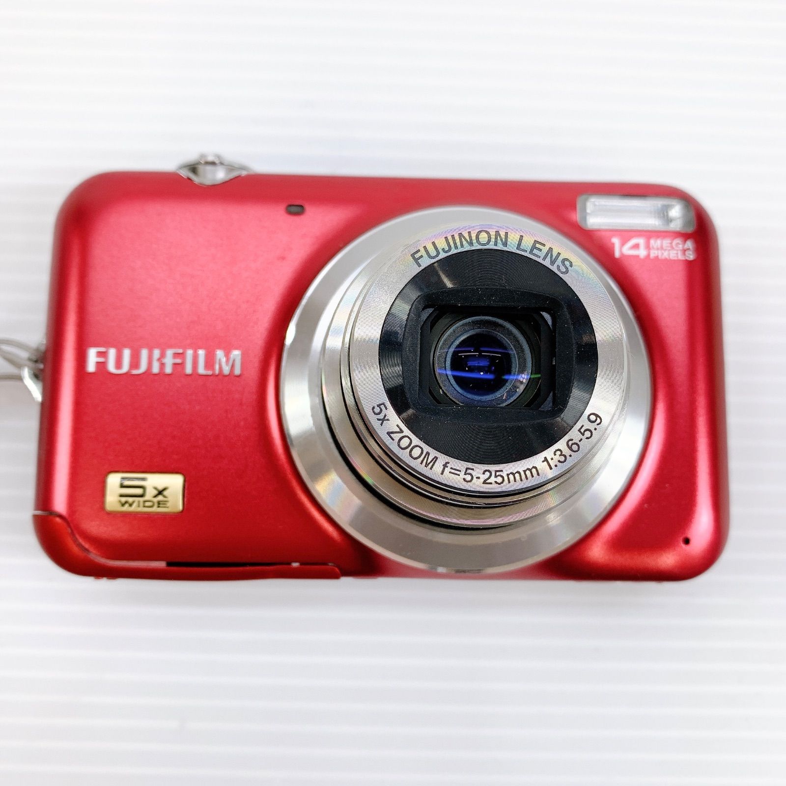 カメラ 【動作確認済】FUJIFILM デジタルカメラFinePix JX280 赤