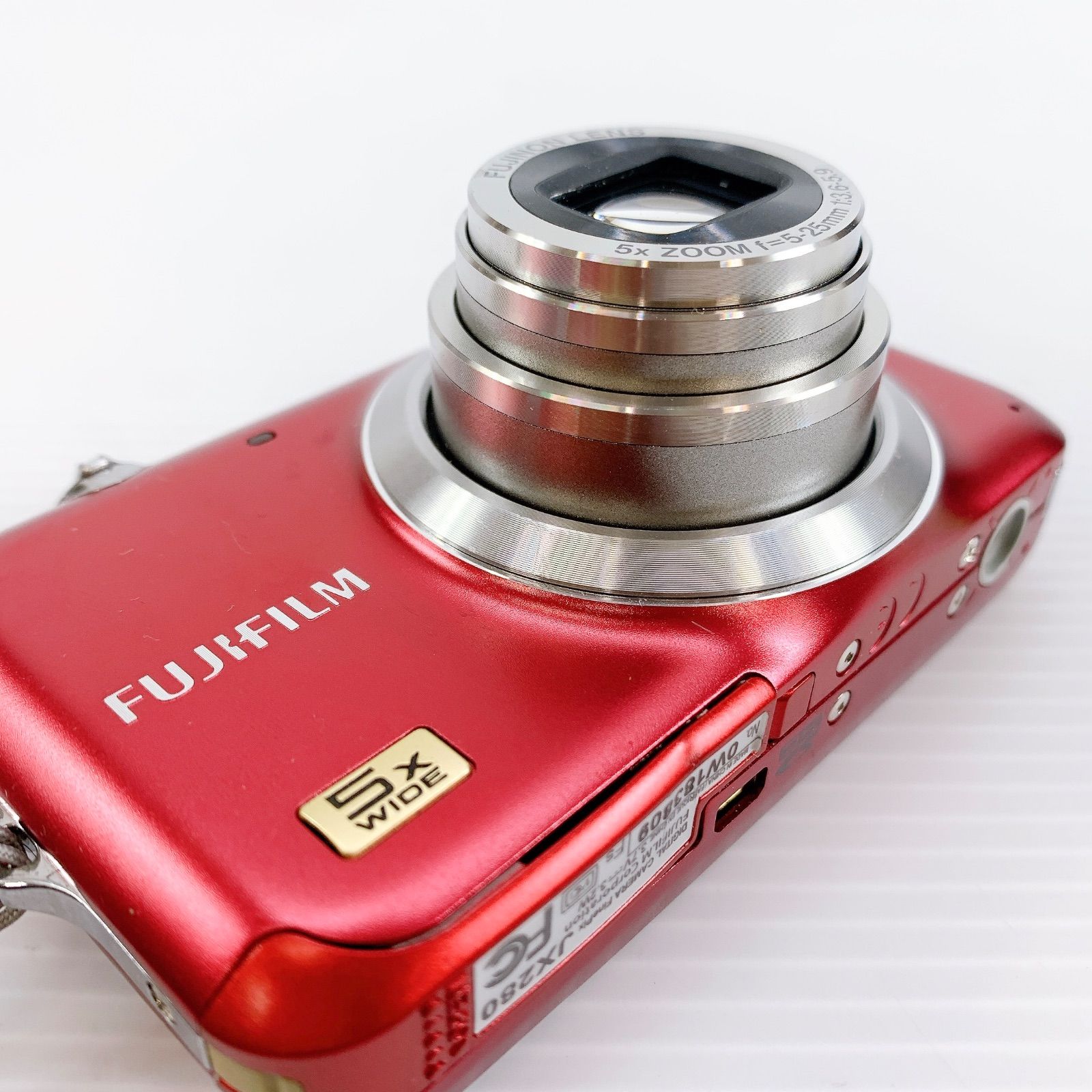 FUJIFILM FinePix JX280 レッド Amazon | FX-JX280R FinePix JX280 レッド | コンパクト 通販