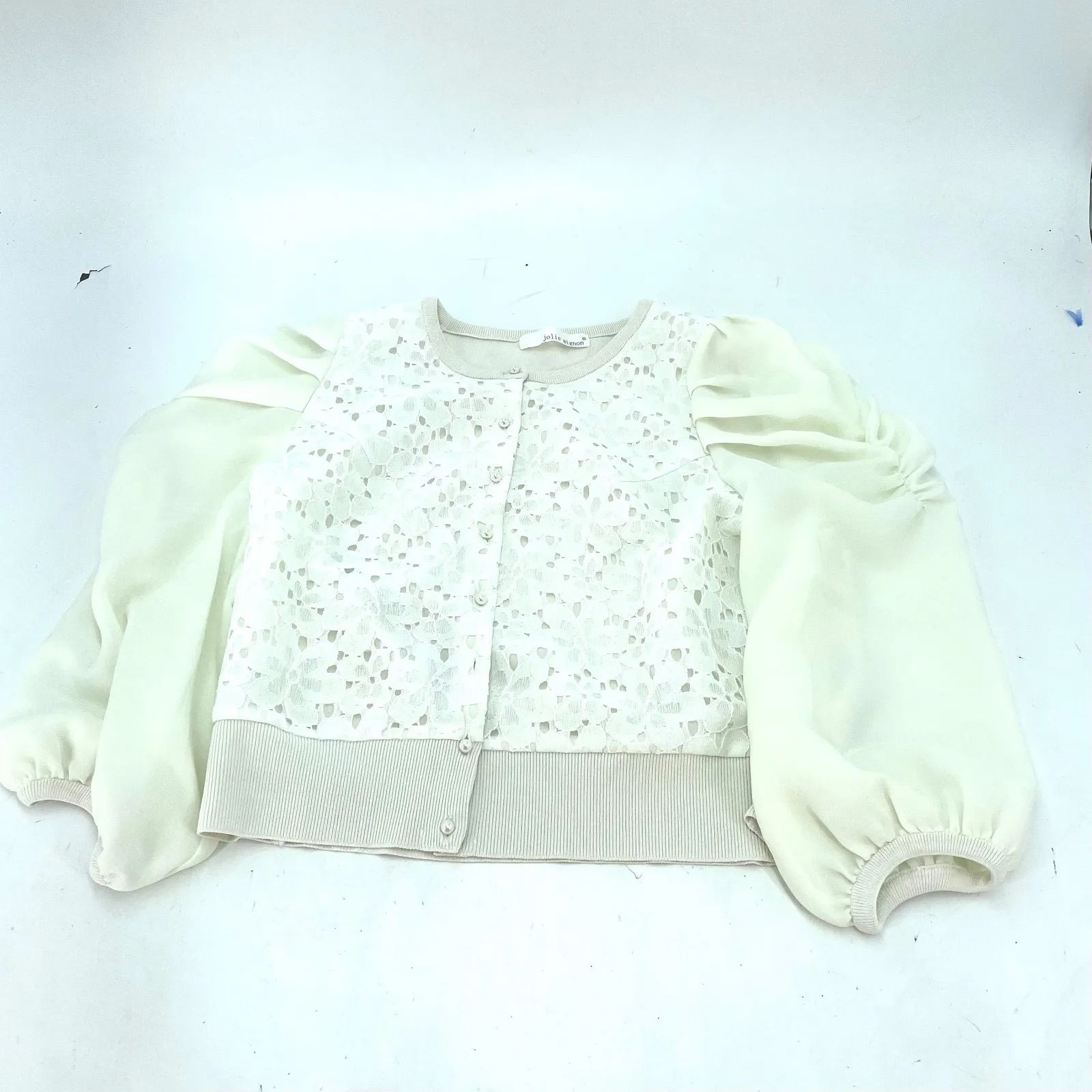 ジョリーミニョン jolie mignon カーディガン ボレロ レース 白