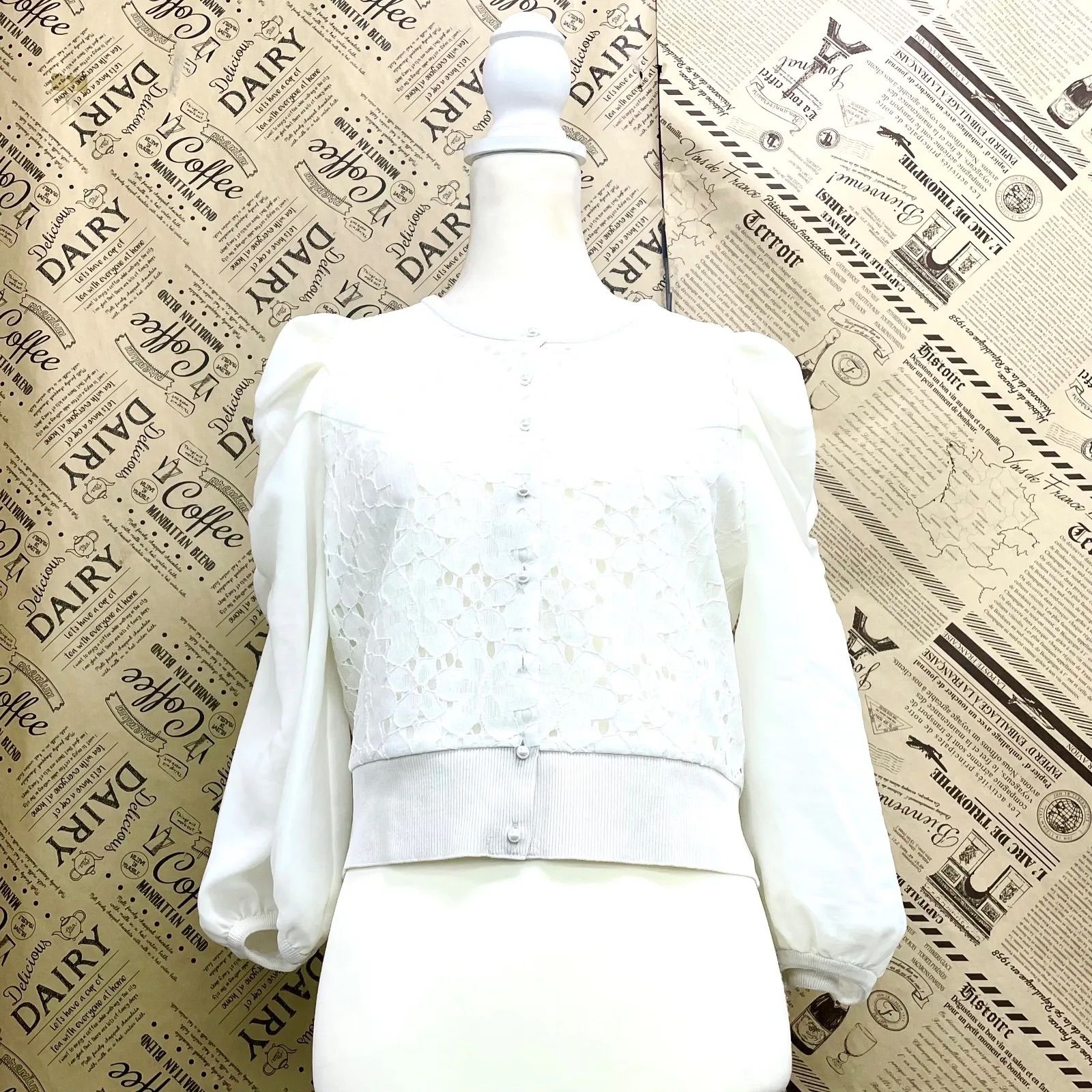 ⭐ジョリーミニョン　Jolie mignon　ボレロ　カーディガン 未使用 jolie mignon ジョリーミニョン ウール ボレロ カーディガン