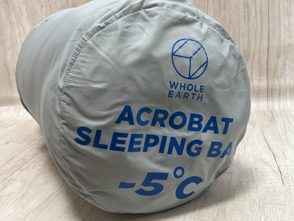 シュラフ WHOLE EARTH ACROBAT アウトドアその他 ホールアースアクロバット キャンプ アウトドア グレー