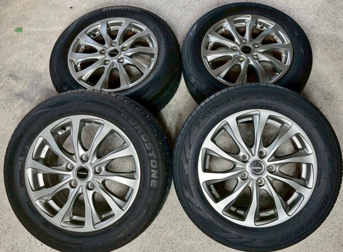 255 4 06 バリ山 205 60 R 16 EUROVIS HP 02 製 6 5 J 54 PCD 114 3 H ハブ径約70 mm ラジアルタイヤ サマータイヤ