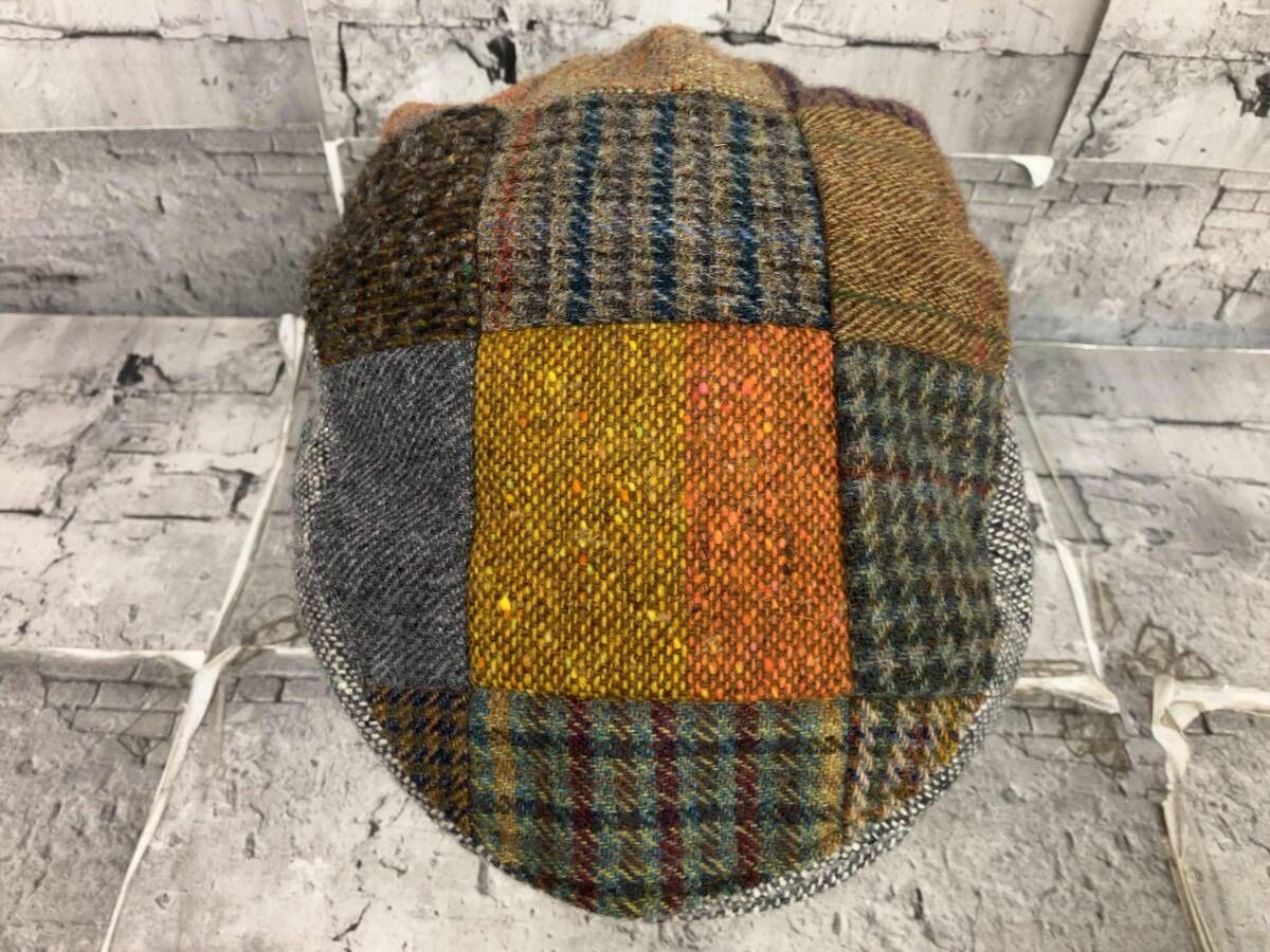 JOHN HANLEY ジョンヘンリー パッチワーク ウールハンチングキャップ サイズ M